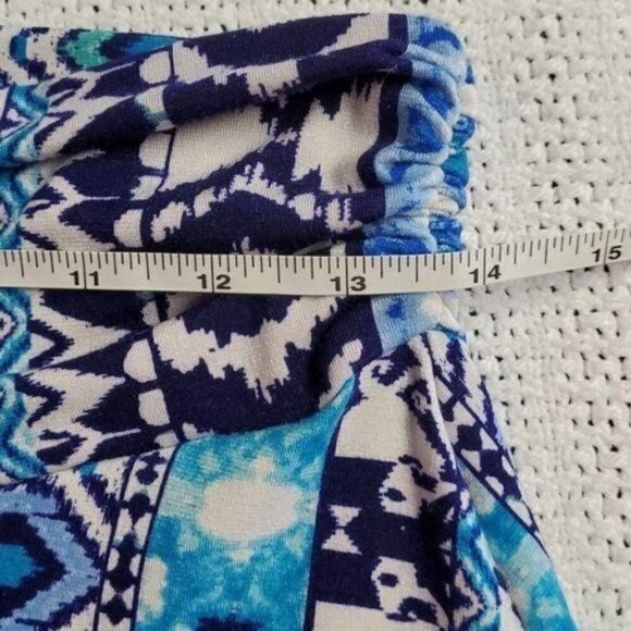 Renee C. Sz. S Multi-Colored Blues Pull-on Maxi Skirt - Picture 8 of 8